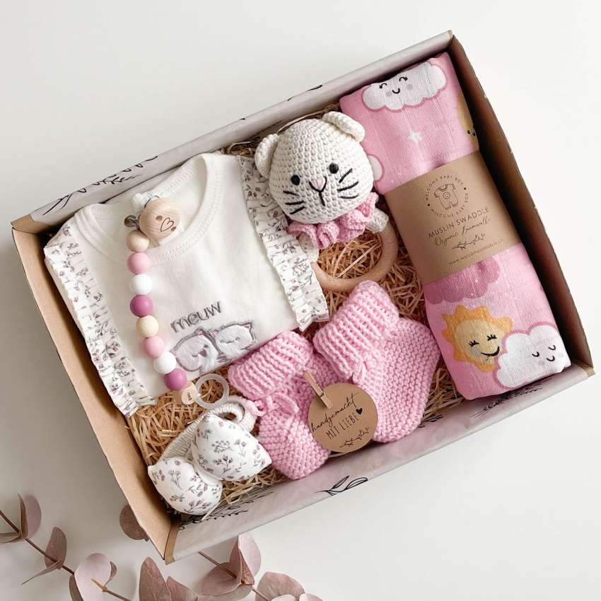 Cat Baby Geschenkset - Perfekte Baby Geschenke zur Geburt