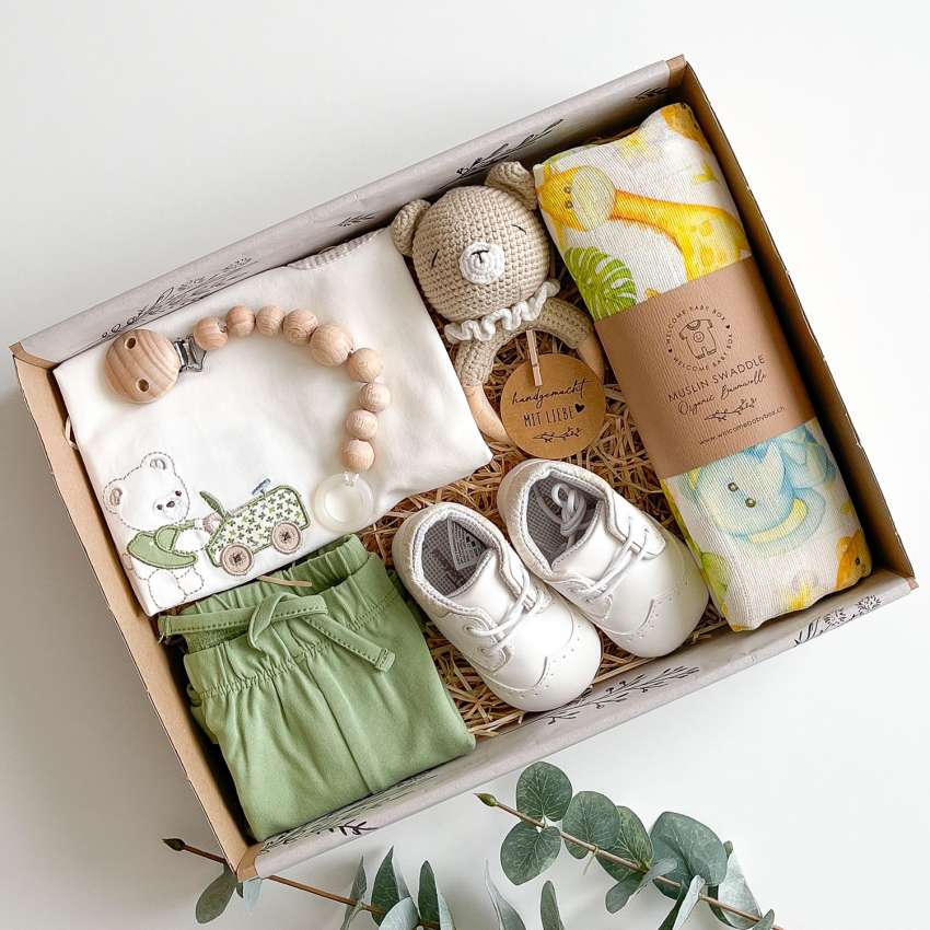 Brun Baby Geschenkset - Perfekte Baby Geschenke zur Geburt