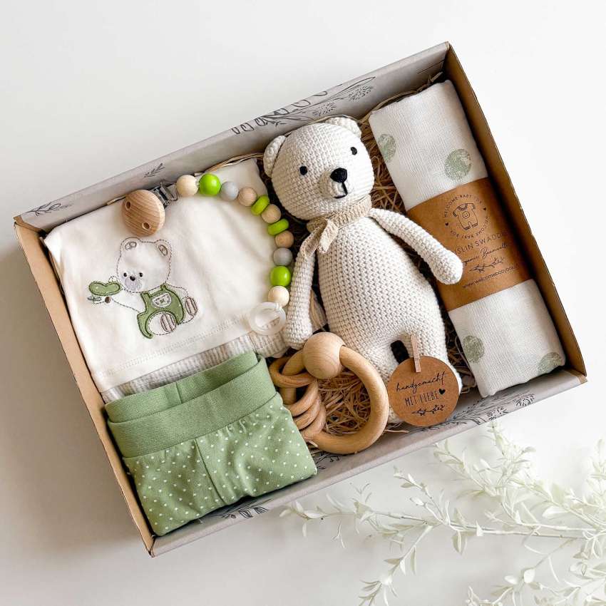 Dinki Baby Geschenkset - Perfekte Baby Geschenke zur Geburt